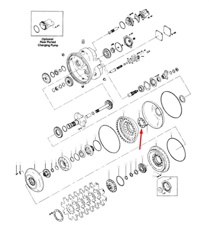 222266 Ступица Dana Spicer C5000, CL5000, 34000, 36000, 40000, TE27, TE32