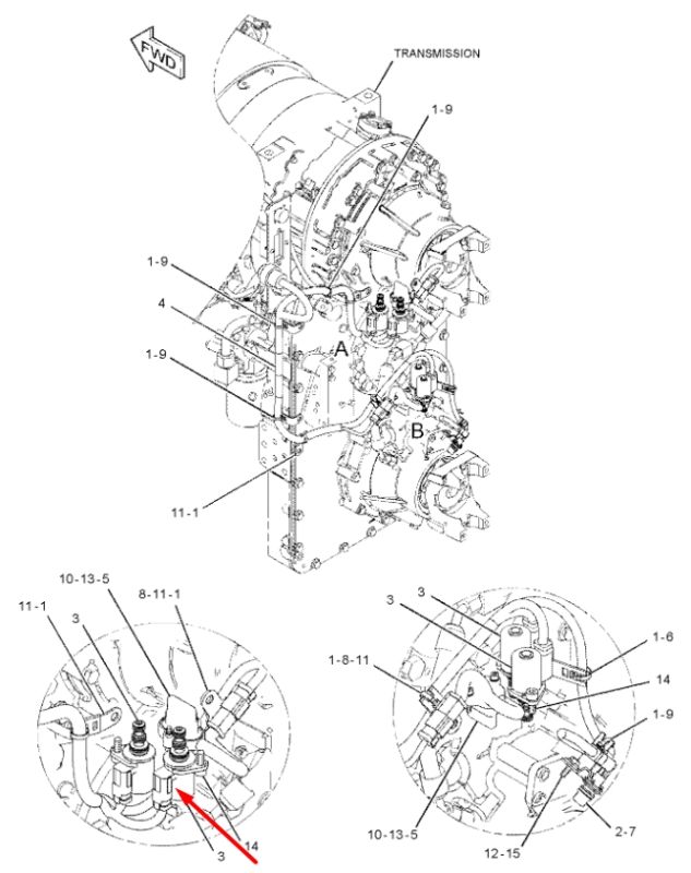 Caterpillar 2250300 Блок электромагнитного клапана 24V
