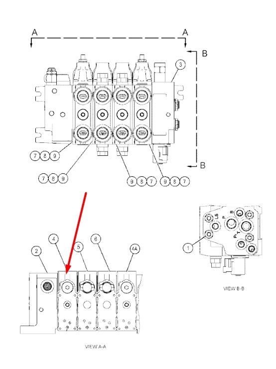 Caterpillar 227-1206 Клапан для TH220B, TH330B