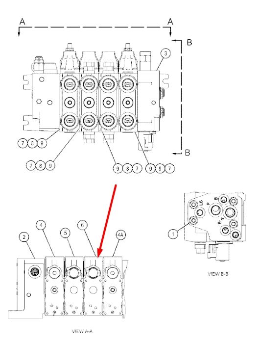 Caterpillar 227-1208 Клапан для TH220B, TH330B