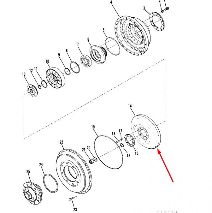 230757 Турбина Dana Spicer C320, C330, C270, CL270, 28000, 32000
