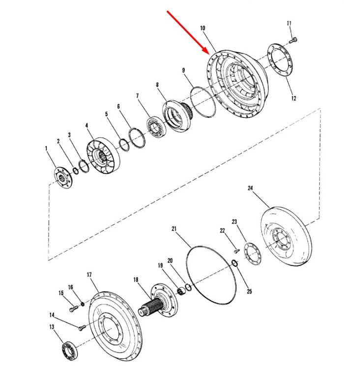 237397 Ротор Dana Spicer C320, C330, C270, CL270, 28000, 32000