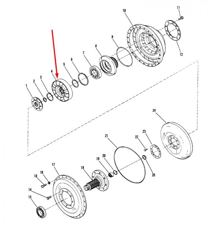 237572 Статор КПП Dana Spicer C320, C330, C270, CL270, 28000, 32000