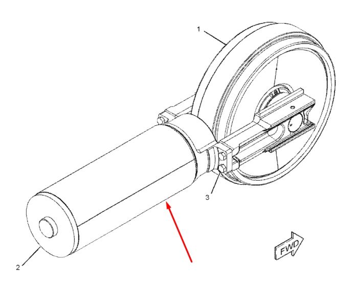 Caterpillar 2394322 Натяжитель гусеницы для 330