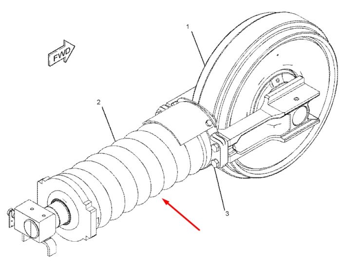 Caterpillar 2487136 Натяжитель гусеницы для 315D