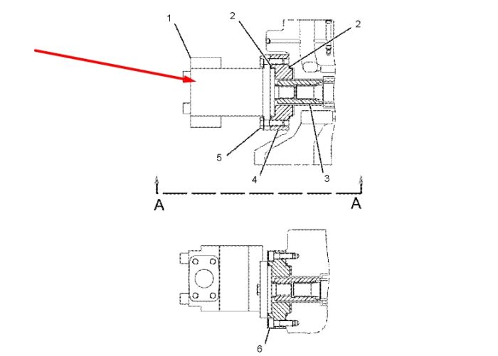 Caterpillar 240-2998 Насос шестеренчатый для 320, 322