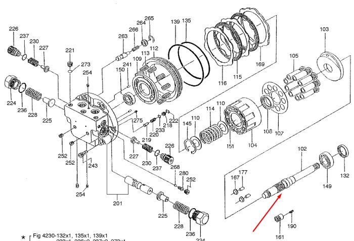 Приводной вал 2405-00214 для DOOSAN DX55