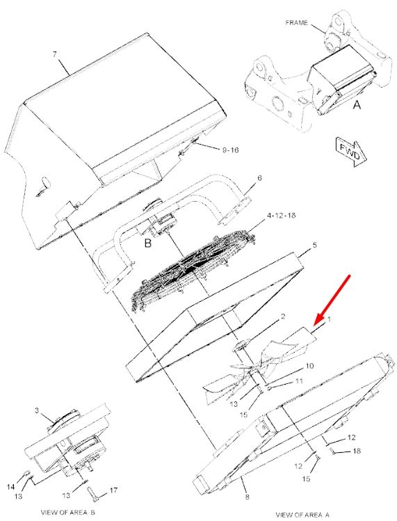 Caterpillar 241-8534 Крыльчатка для 140, 120, 160