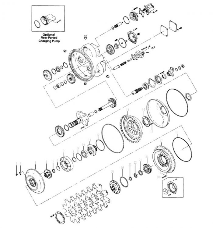 241365 Турбина Dana Spicer C5000, CL5000, 34000, 36000, 40000, TE27, TE32