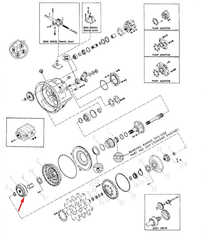 242631 Реактор гидротрансформатора Dana Spicer C2000, 18000