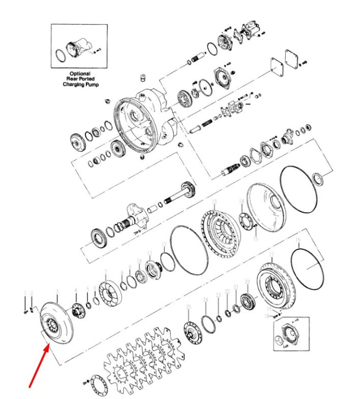 243086 Турбина Dana Spicer C5000, CL5000, 34000, 36000, 40000, TE27, TE32