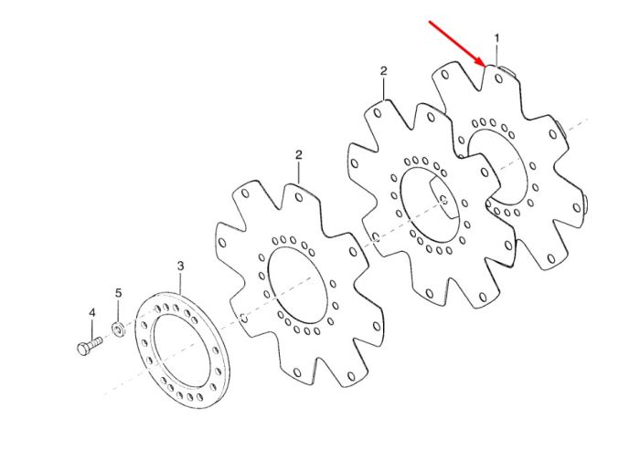 246517 Приводная пластина КПП Dana Spicer T12000
