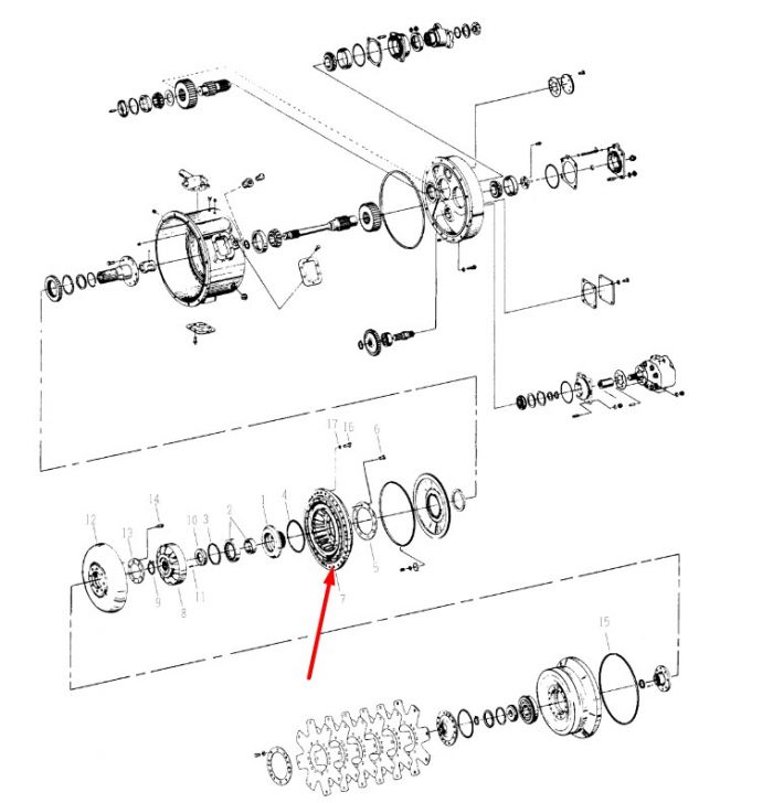 247818 Ротор Dana Spicer C8000, CL8000