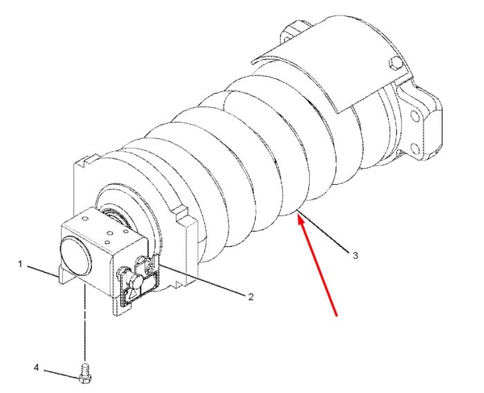 Caterpillar 2487137 Натяжитель гусеницы для 315D