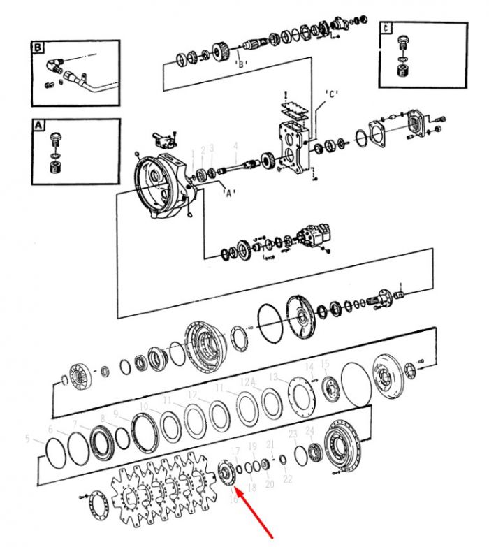 249048 Передняя крышка гидротрансформатора Дана Dana Spicer C8000, CL8000