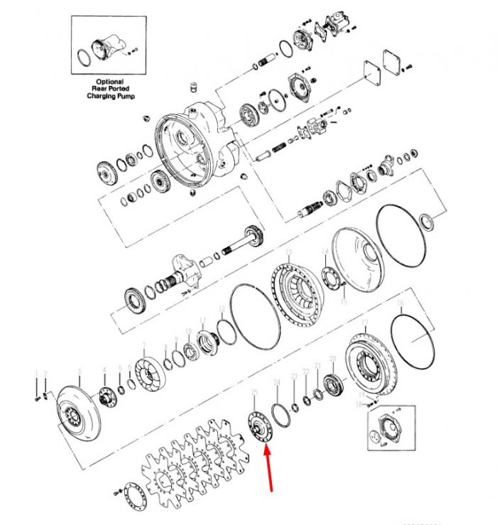 249181 Передняя крышка конвертора Dana Spicer C5000, CL5000, 34000, 36000, 40000, TE27, TE32