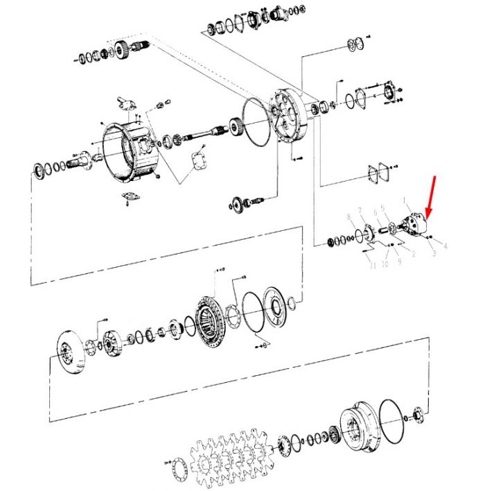 450245 (251266) Масляный насос КПП Dana Spicer C5000