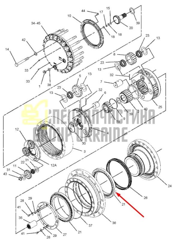279-0344 Подшипник шариковый Caterpillar CAT 325, 330