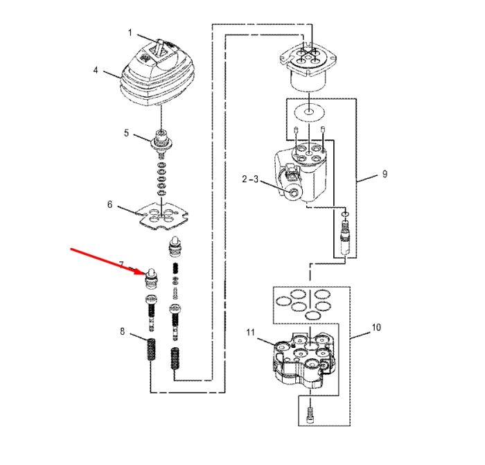 Caterpillar 2898451 Плунжер джойстика для 226, 236
