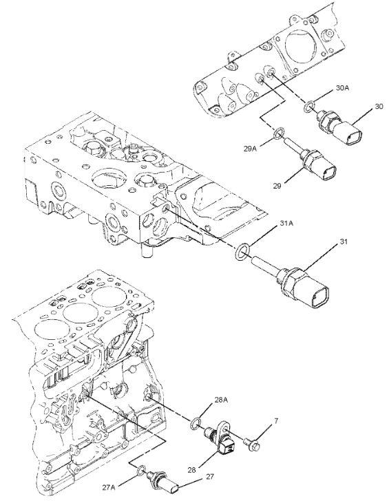 290-3913 Топливная трубка Caterpillar C4.4, 3054