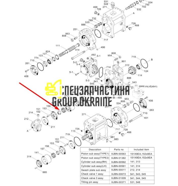 Сферическая втулка с шайбой Kawasaki 2924610-0032 Hyundai