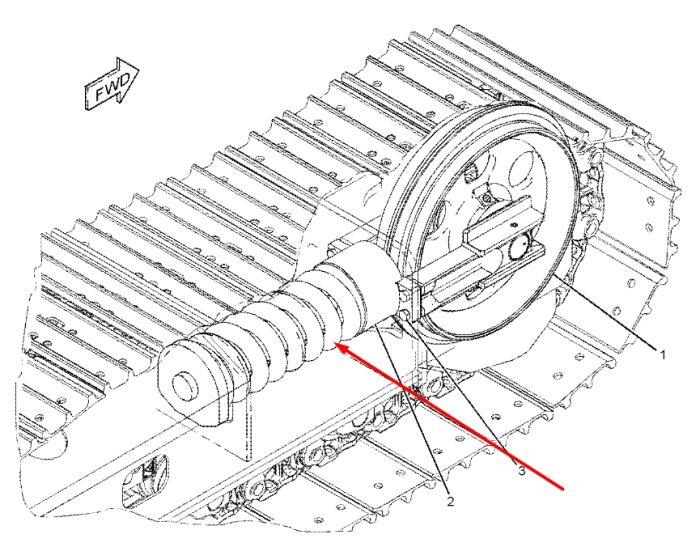Caterpillar 2945339 Натяжитель гусеницы для 308