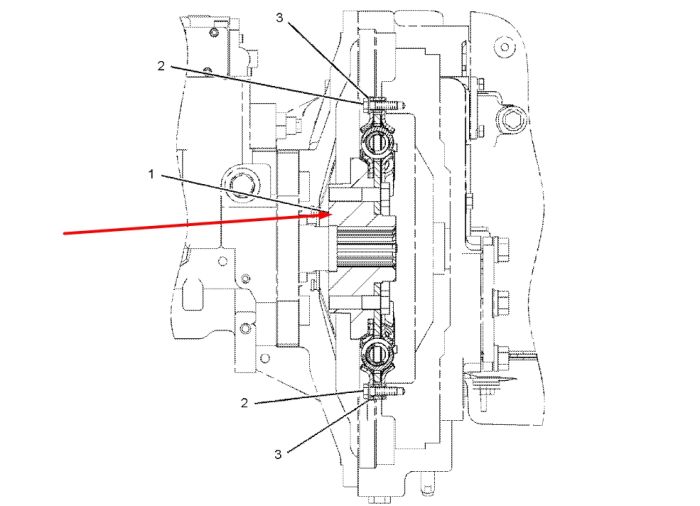 Caterpillar 310-9497 Диск демпферный гидронасоса для 336E, 345D, 349E