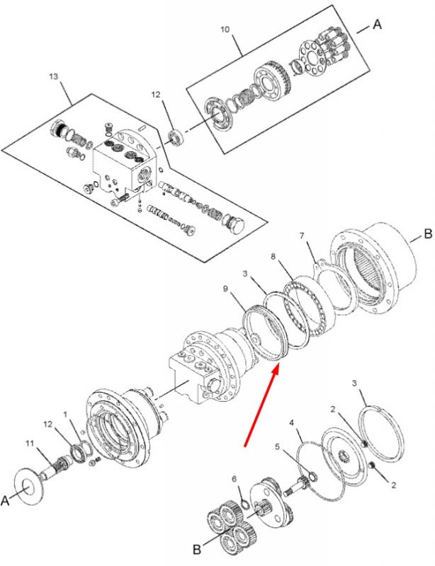 Сальник бортового редуктора 311-9647 Caterpillar даукон, уплотнение