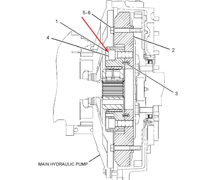 Caterpillar 255-2947 Гибкая муфта 240H для 345B II