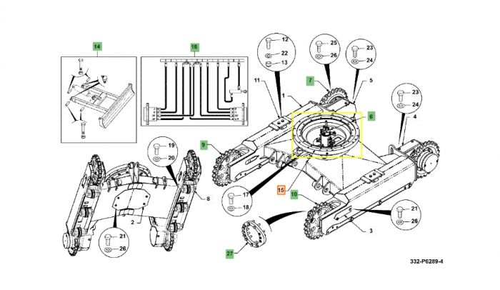 336/C7713 Опора поворотная JCB JS290