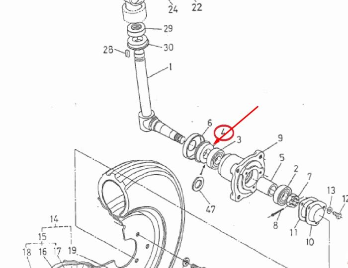 Kubota 34150-11152 Сальник полуоси переднего моста для 30*52*10/12 AQ1724E 2WD