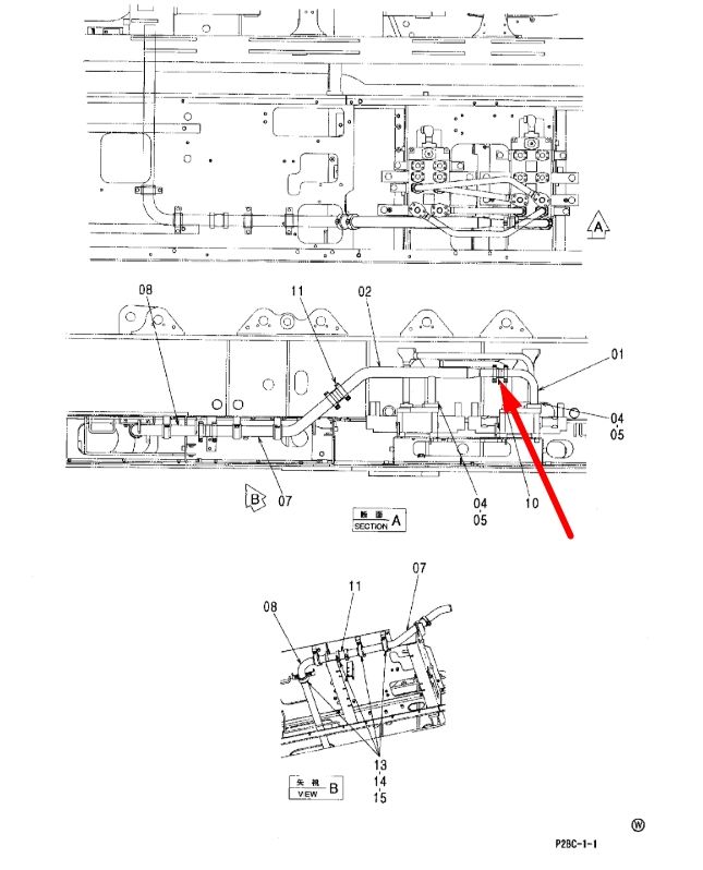 Hitachi 4069801 Муфта маслопровода для EX100, EX150