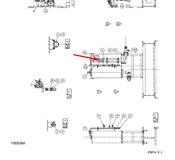 Hitachi 4071215 Муфта маслопровода для EX200, EX220