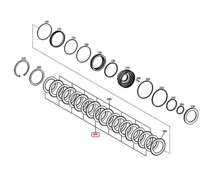 ZF 4143.251.002, 1.222-00030, 8U-5988, ZGAQ-01001, AT322036, 7015915, 84396892, 10/907388 Диск фрикционный КПП для 2HL100, 2HL270, 2HL290