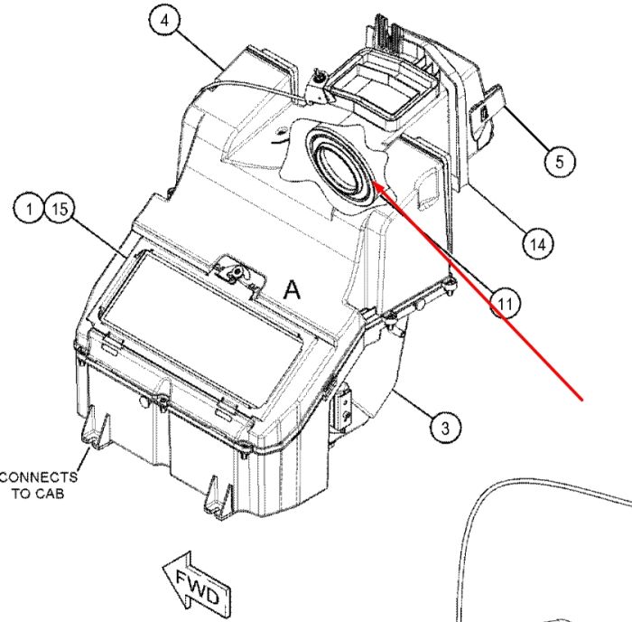 Caterpillar 4178134 Фильтр салона для 422F2, 428F2, 432F2