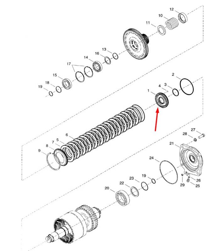 4207430 Поршень муфты в сборе КПП Dana Spicer TE27, TE32