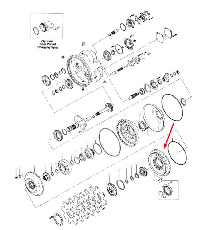 4210819 (249182) Крышка ротора Dana Spicer C5000, CL5000, 34000, 36000, 40000, TE27, TE32