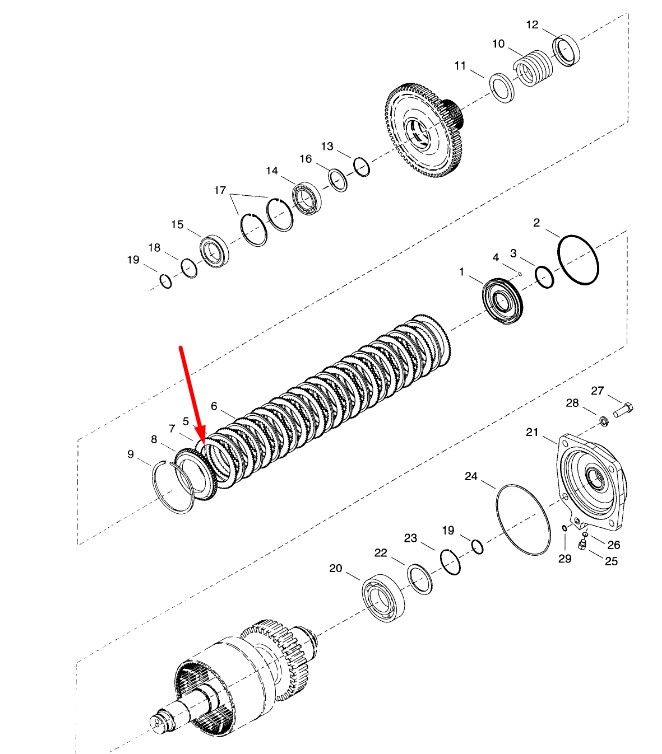 4215608 Диск фрикционный Dana Spicer TE27, TE32