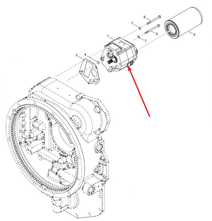 4210729 Масляный насос КПП Dana Spicer T20000, 24000