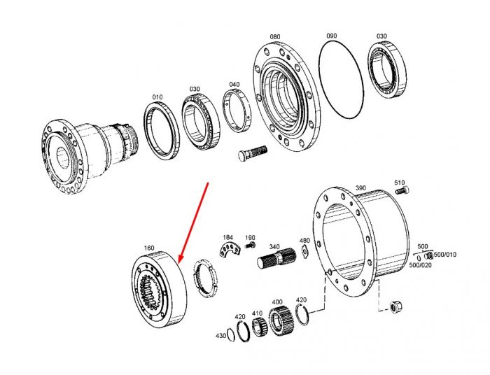 4472.322.007 (129-2710, 7018646) Кольцевая шестерня ZF