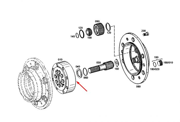 4472304093 ( 4472304203, 4472350022) Планетарная шестерня ZF