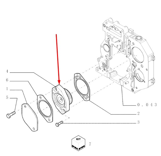 New Holland 504067955 Привод отбора мощности для LW190.B