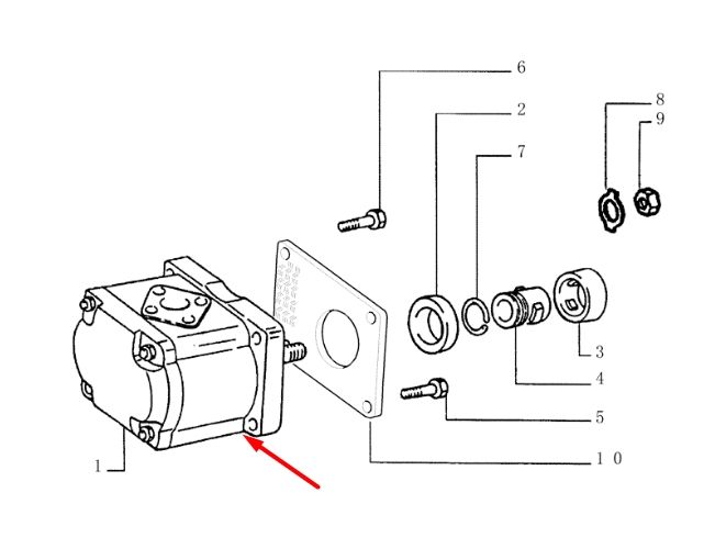 Case 5179714 Гидравлический насос JX80, JX55