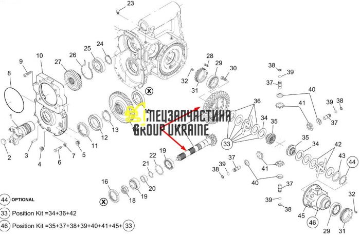 5370652113 (112.04.500.28) Головна (конічна) пара Terex