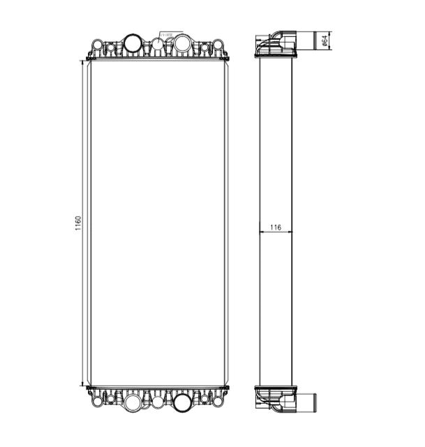 Caterpillar 541-1395, 5411395 Радиатор для 352 349 355 352 UHD