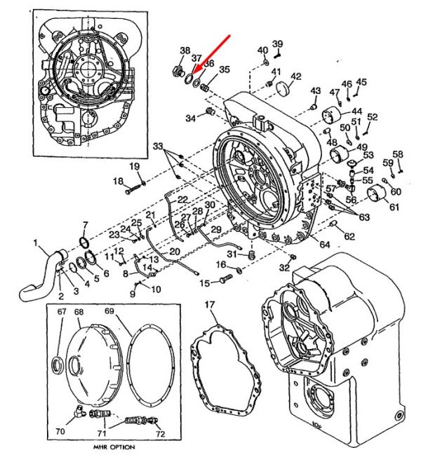 60K30022 Уплотнительное кольцо DANA Spicer T20, TE15, HR36, HR24, C8000