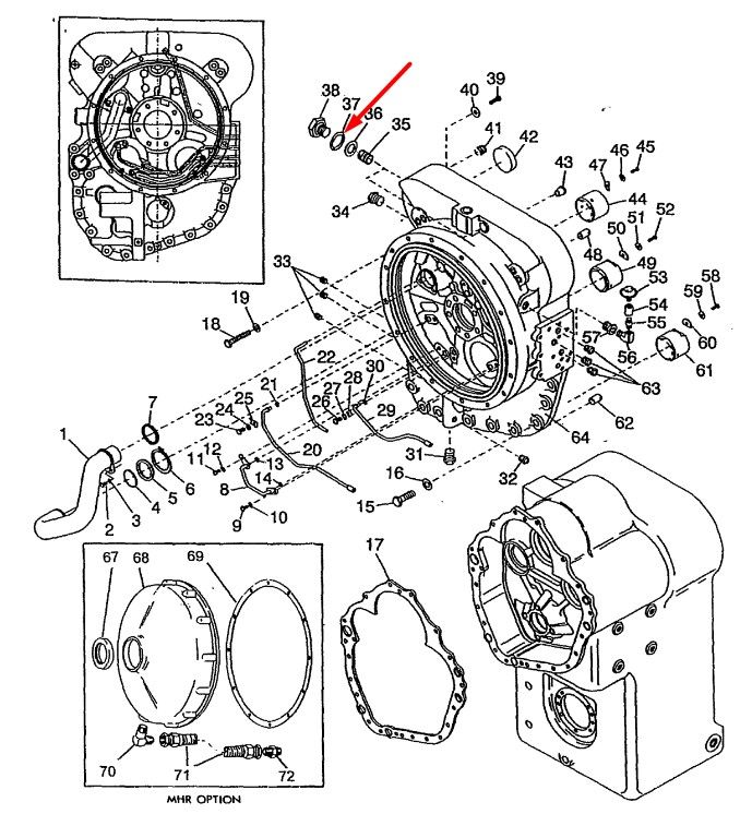 60K30022 Уплотнительное кольцо DANA Spicer T20, TE15, HR36, HR24, C8000