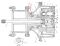 Сальник бортового редуктора 6Y0857 Caterpillar D9, D10 даукон, уплотнение