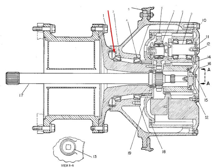 Сальник бортового редуктора 6Y0857 Caterpillar D9, D10 даукон, уплотнение