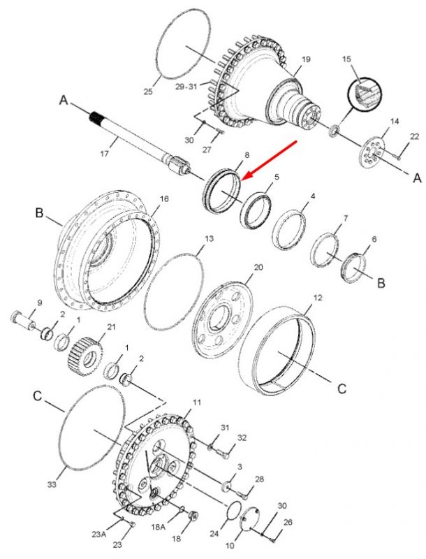 6Y0859 Доукон Caterpillar D3, D4, D5, D6, D8